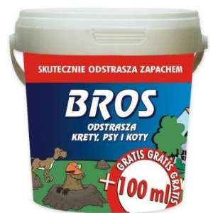 Отпугиватель кротов, собак, котов, 350 мл+100 мл, Bros (Брос) Польша фото, цена